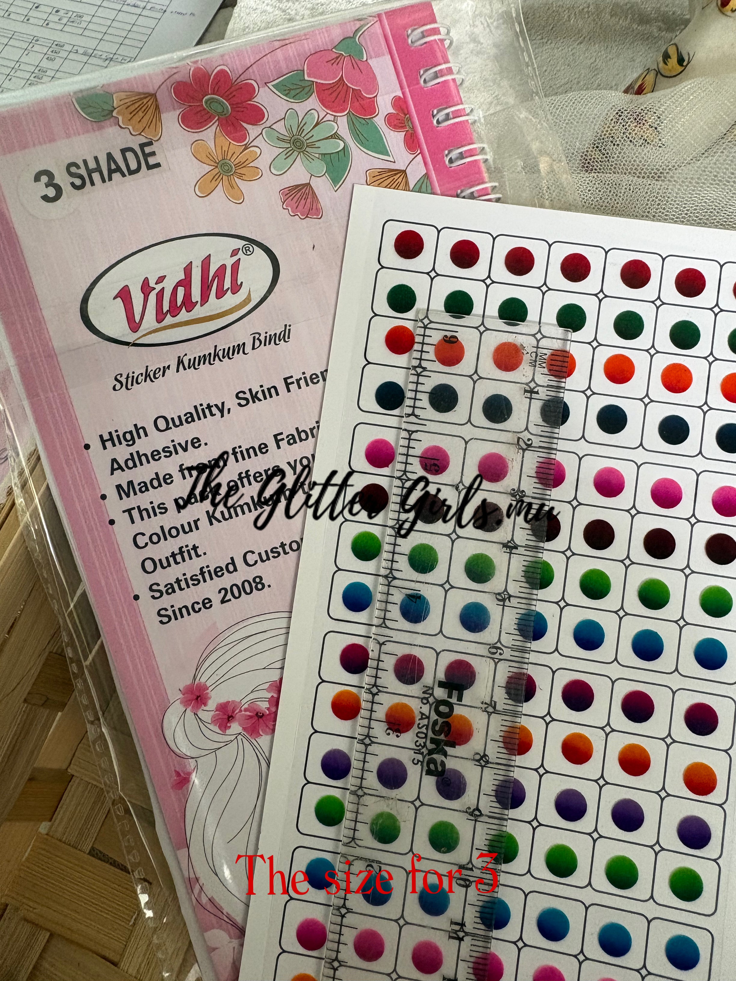 Vidhi plain bindi(shade)