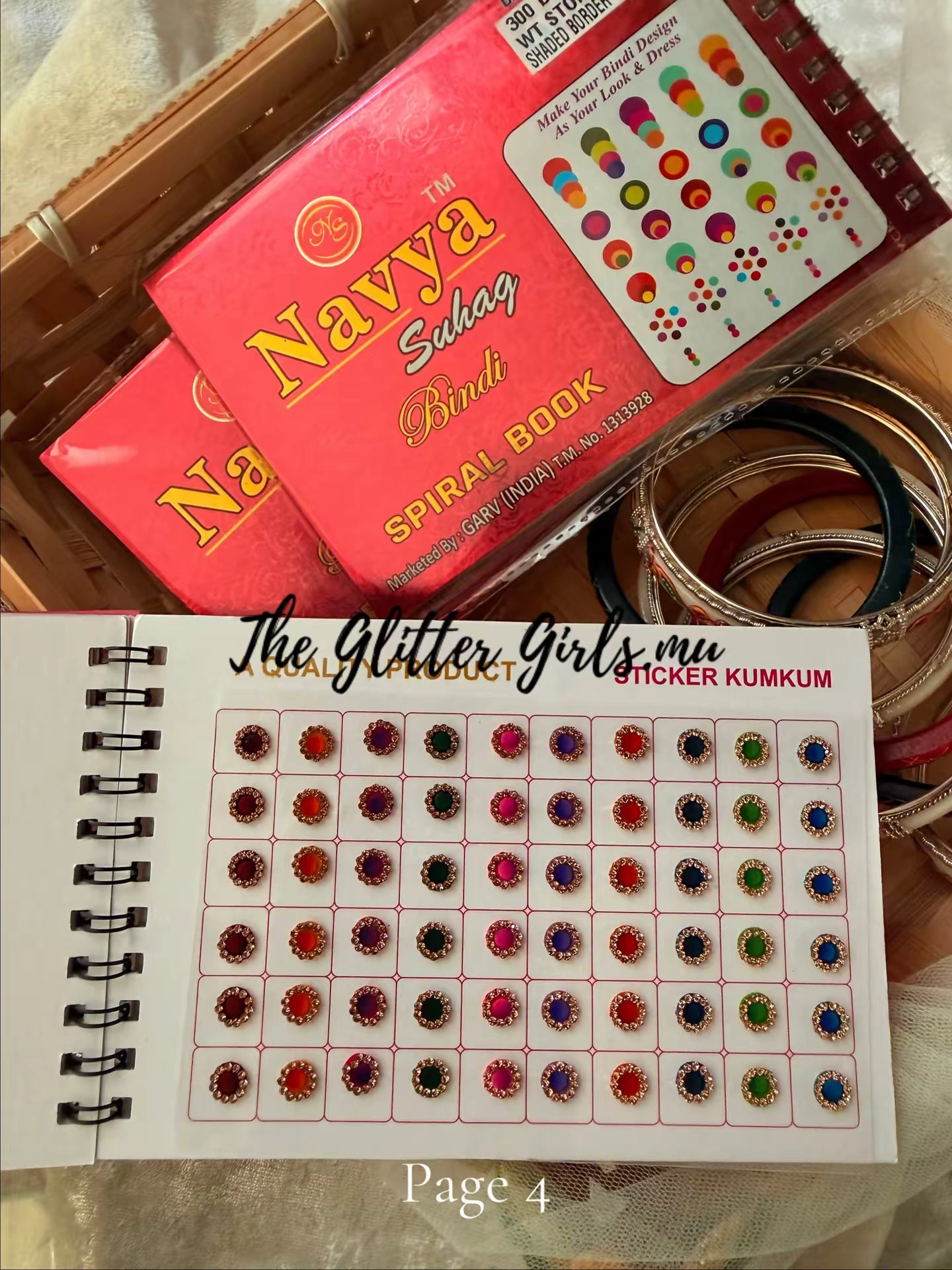 Navya 300 bindi WT STONE SHADED BORDER