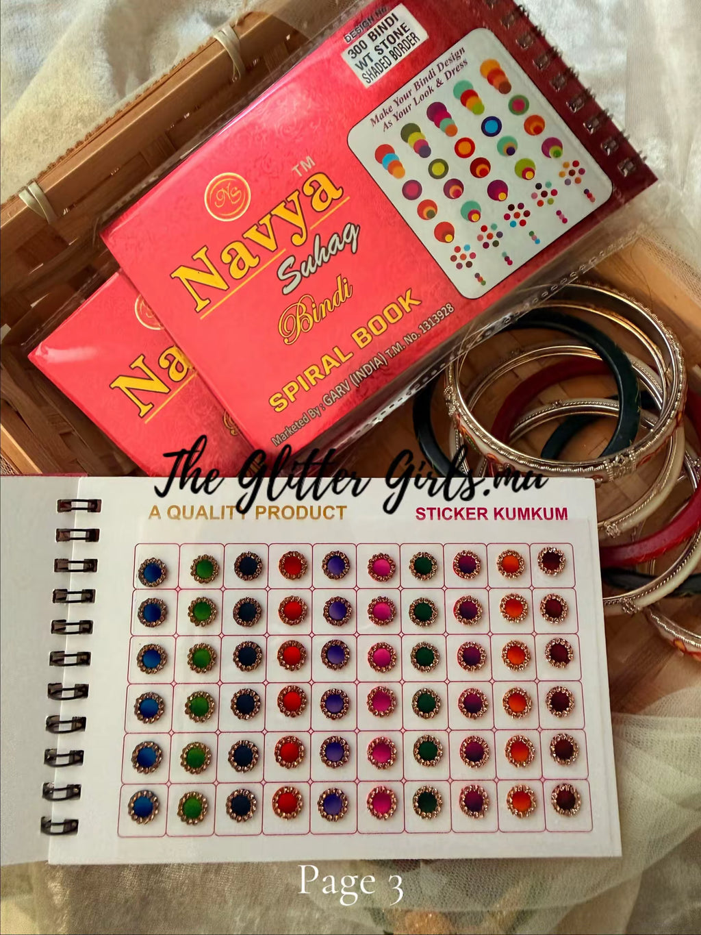Navya 300 bindi WT STONE SHADED BORDER