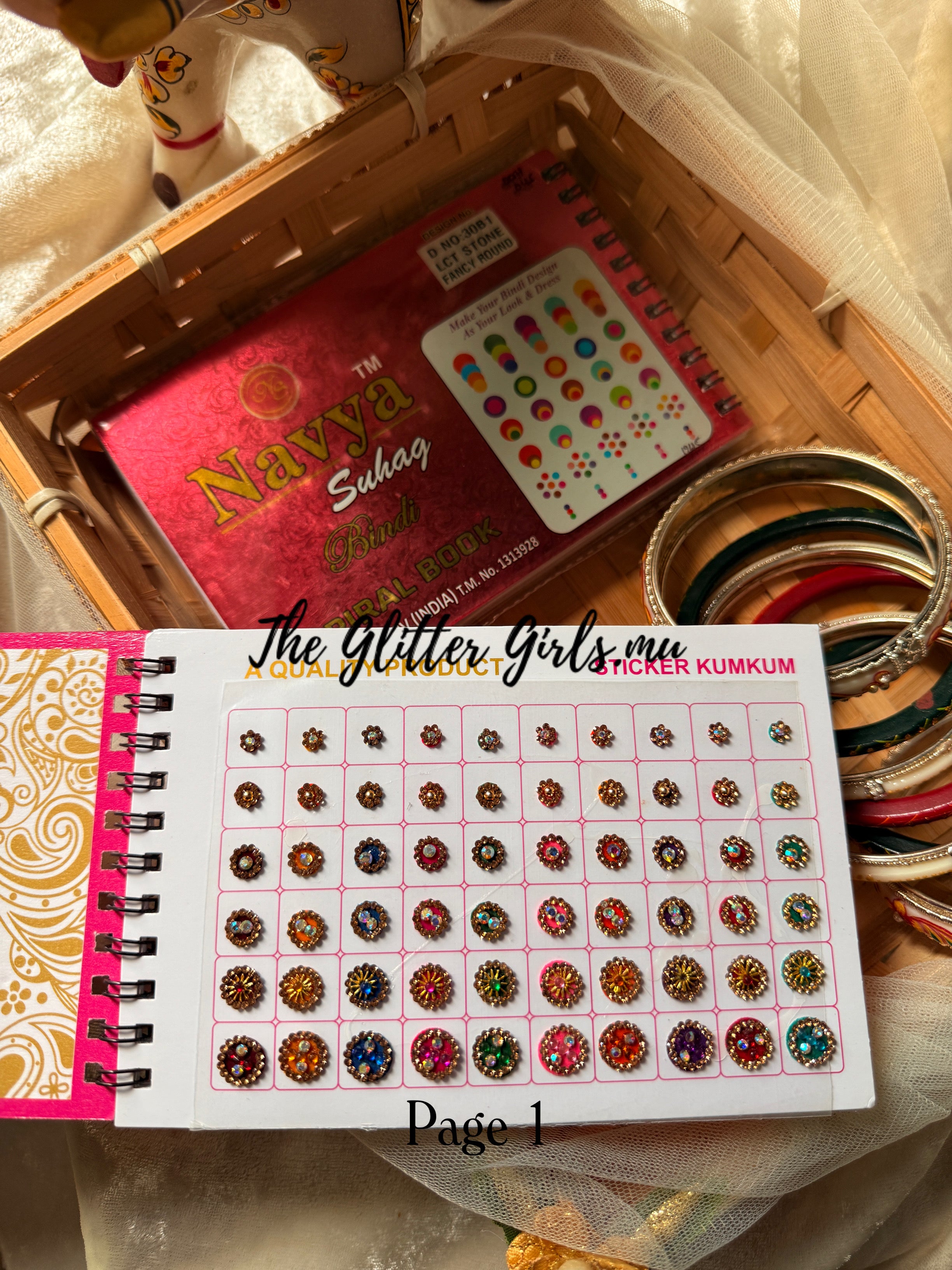 Navya bindi book (D NO 30B1 LCT FANCY ROUND)