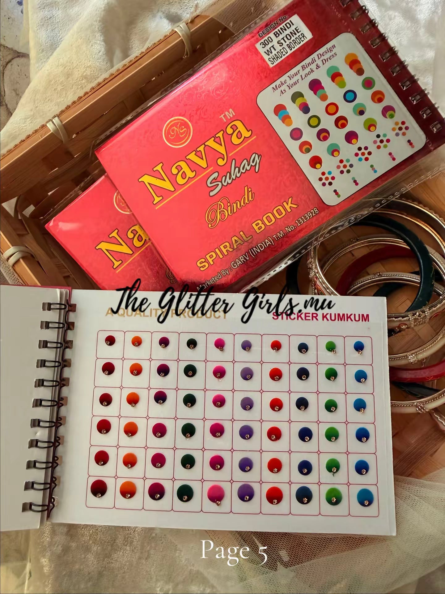 Navya 300 bindi WT STONE SHADED BORDER